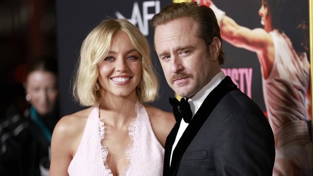Sydney Sweeney and Ben Foster pictured on the red carpet
