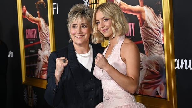 Christy Martin and Sydney Sweeney pictured on the red carpet