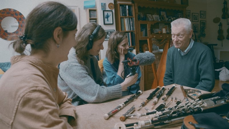 Musicians Paddi Benson and Grace Lemon record an interview for The Dead Reeds