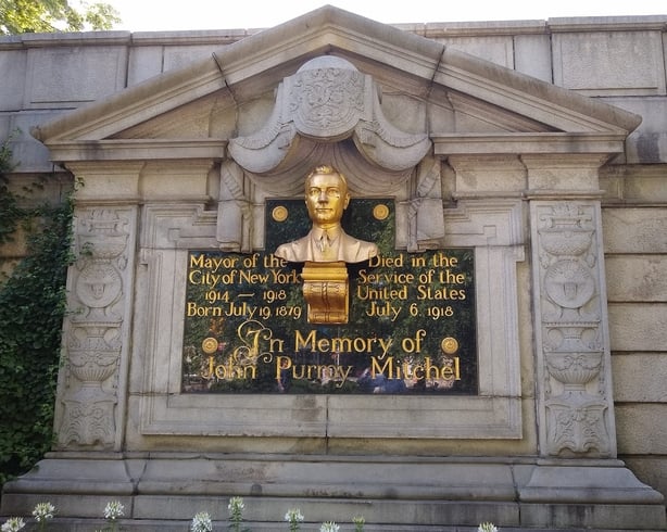 John Purroy Mitchel monument in Central Park, New York 