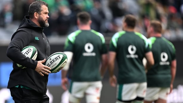 1 November 2025; Ireland head coach Andy Farrell during the Gallagher Cup match between Ireland and New Zealand at Soldier Field in Chicago, USA. Photo by Ramsey Cardy/Sportsfile