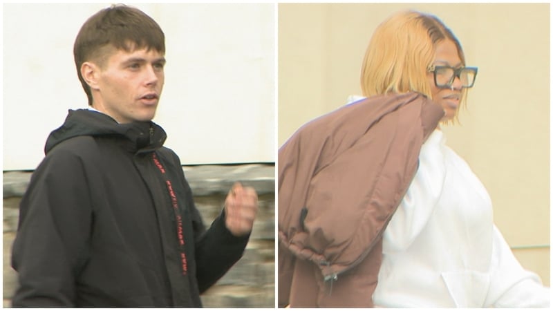 Elizabeth Bello (R) and David O'Brien received suspended sentences for their roles in what the judge said was an 'elaborate romance fraud'