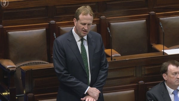 Minister for Justice Jim O'Callaghan address the Dail