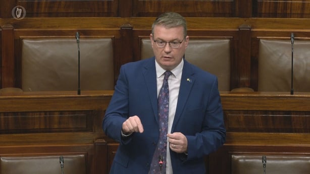 Labour Party TD Alan Kelly is pictured speaking in the Dail