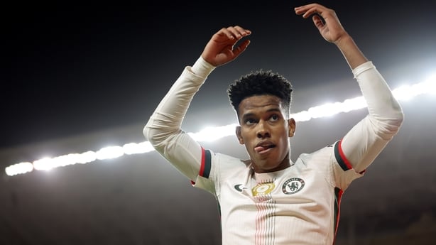 Estevao of Chelsea reacts during the UEFA Champions League 2025/26 League Phase MD4 match between Qarabag FK and Chelsea FC at Tofiq Bahramov Stadium on November 05, 2025 in Baku, Azerbaijan.