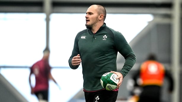 4 November 2025; Jacob Stockdale during an Ireland Rugby training session at the IRFU High Performance Centre in Dublin. Photo by David Fitzgerald/Sportsfile