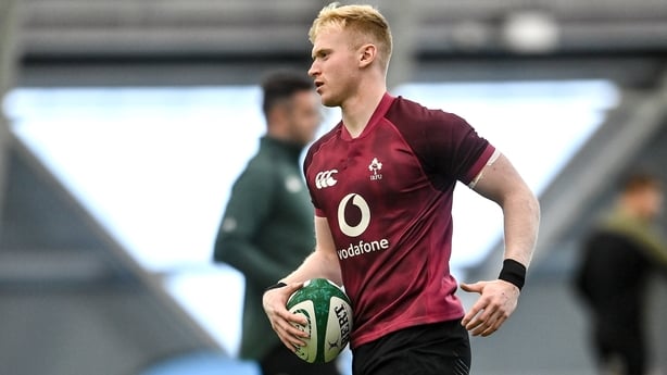 4 November 2025; Jamie Osborne during an Ireland Rugby training session at the IRFU High Performance Centre in Dublin. Photo by David Fitzgerald/Sportsfile