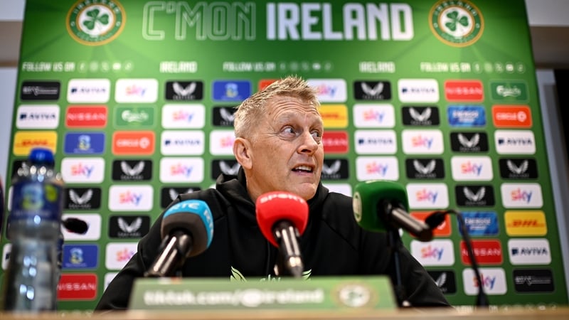 Heimir Hallgrimsson speaking to the media in Dublin on Thursday morning