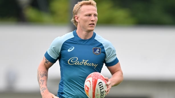 URAYASU, JAPAN - OCTOBER 23: Carter Gordon in action during the Australian Wallabies Training Session at on October 23, 2025 in Urayasu, Chiba, Japan. (Photo by Kenta Harada/Getty Images for ARU)