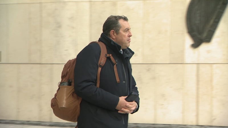 Doctor Stephen O'Riordan (seen leaving court) documented all bruises on boy's body