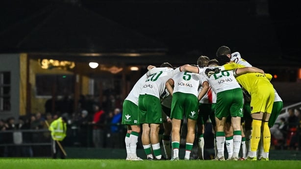The Cork City team before their cup semi-final against St Pat's