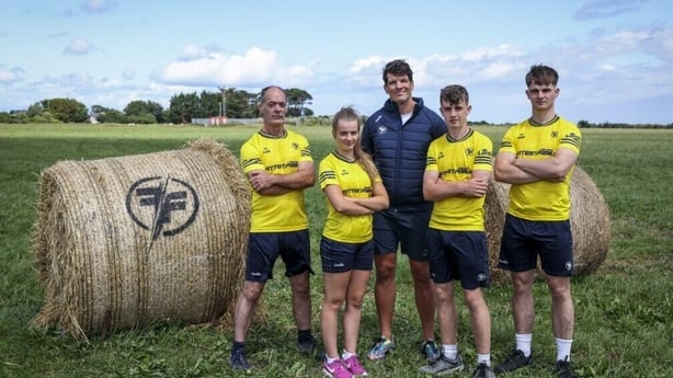 Linehan family with Donncha O'Callaghan