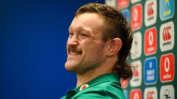 4 November 2025; Andrew Porter during an Ireland Rugby media conference at the IRFU High Performance Centre in Dublin. Photo by David Fitzgerald/Sportsfile