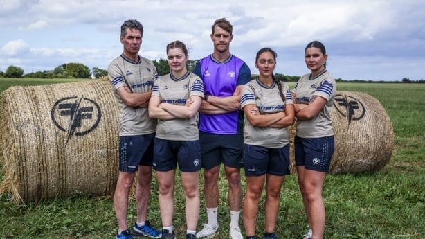 Hilliard family with Andrew Trimble