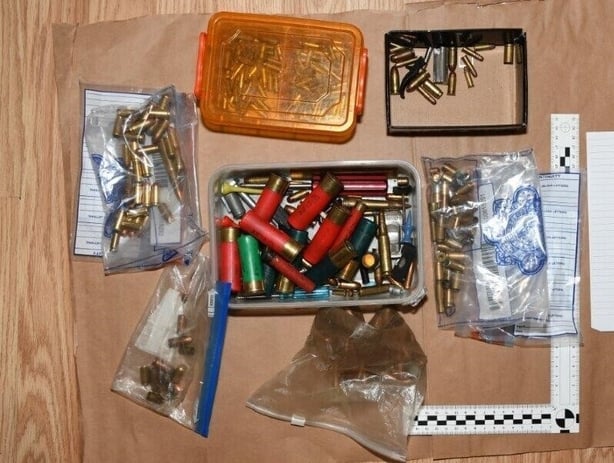 Ammunition seized by gardai