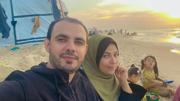 Waleed Rizq, wife Anna in Gaza
