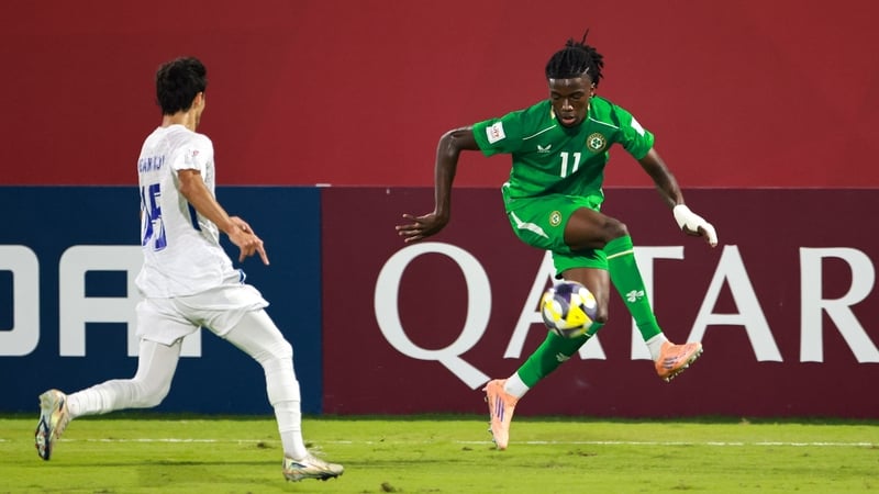 Jaden Umeh in action against Uzbekistan