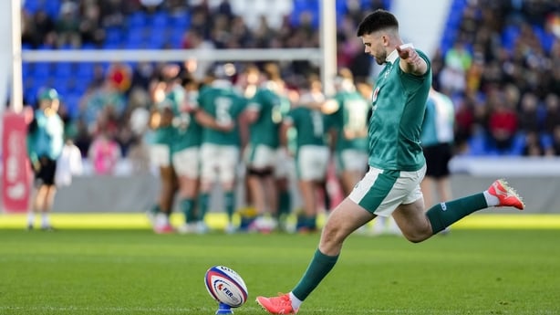 Harry Byrne of Ireland A during the representative fixture rugby union match between Spain and Ireland A at Estadio Municipal de Butarque in Leganés