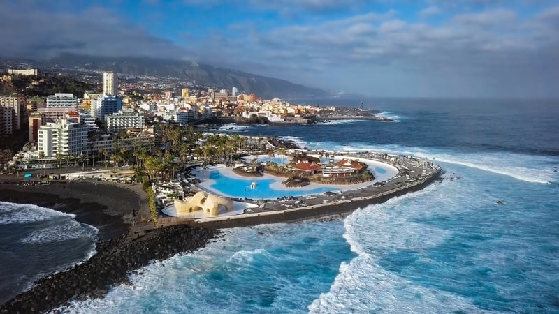 A wave swept ten people into the sea at Puerto de la Cruz in northern Tenerife (stock image)