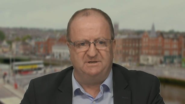 Michael Collins speaking from a studio on The Week in Politics