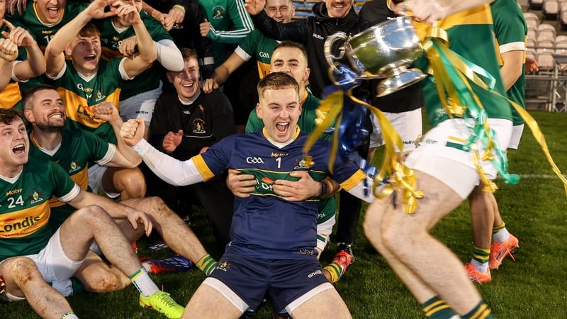 Clonmel Commercials celebrate with the cup