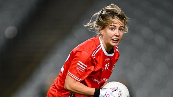 14 December 2024; Lynsey Noone of Kilkerrin-Clonberne during the AIB LGFA All-Ireland Senior Club Championship final match between Kilmacud Crokes of Dublin and Kilkerrin-Clonberne of Galway at Croke Park in Dublin. Photo by Piaras Ó Mídheach/Sportsfile
