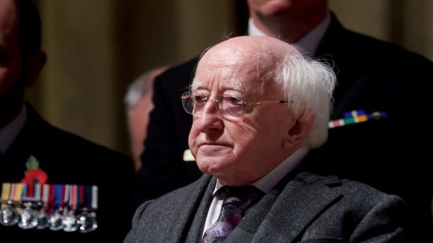 President Michael D Higgins at last official engagement