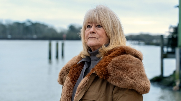  Christine Flack on the set of Caroline