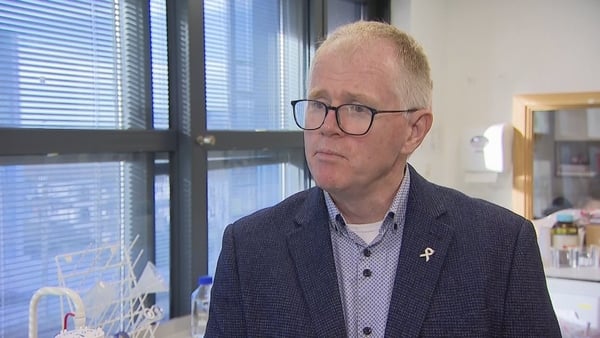 A screengrab from a news report of Seamus Cotter