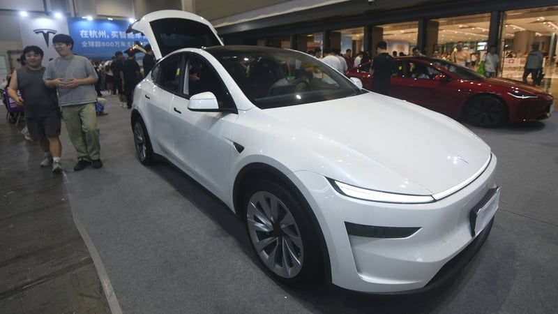 Sales of Tesla cars in China last month fell by 35.8% from a year earlier