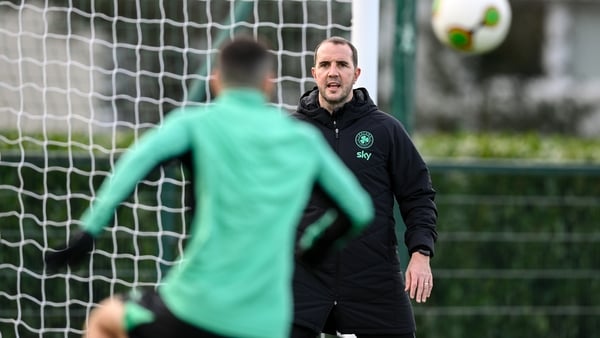 10 November 2025; Assistant head coach John O'Shea during a Republic of Ireland training session at the FAI National Training Centre in Abbotstown, Dublin. Photo by Stephen McCarthy/Sportsfile
