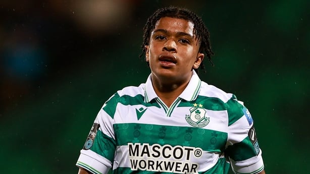 31 August 2025; Victor Ozhianvuna of Shamrock Rovers reacts to a missed opportunity on goal during the SSE Airtricity Men's Premier Division match between Shamrock Rovers and Drogheda United at Tallaght Stadium in Dublin. Photo by Thomas Flinkow/Sportsfile