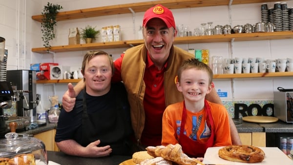 Joe with John (L) and Nathan (R) from The Café Episode.