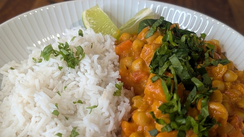 Catherine Fulvio's roasted veg & chickpea curry