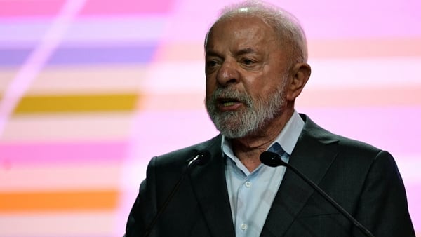Brazil's President Luiz Inacio Lula da Silva delivers a speech during COP30