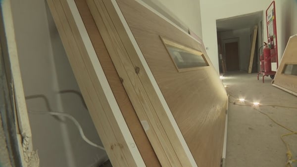 Building materials in a new build construction