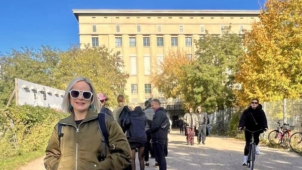 Deirdre Mullins outside the legendary club Berghain