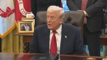 Trump says he gets along with Syrian president