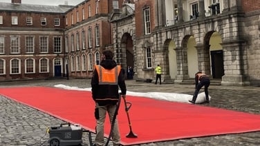 Watch: Red carpet rolled out ahead of inauguration