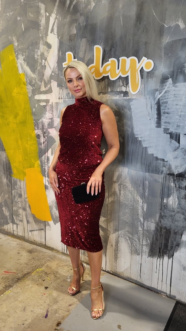 Woman modeling a dress on the Today Show