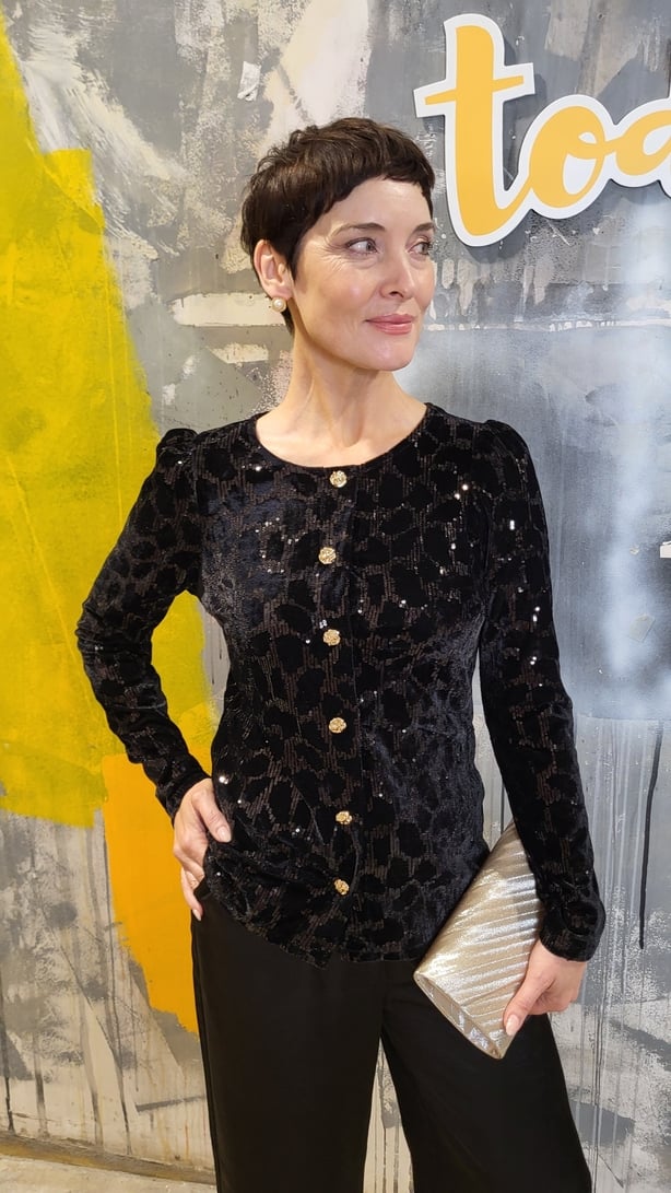 Woman modeling a dress on the Today Show