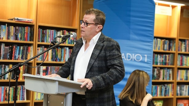 Paul Howard speaks at launch of Sunday Miscellany 2025 anthology Photo John McElroy/MAXWELL
