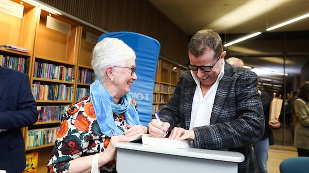 Contributors AM Cousins and Paul Howard: Launch of Sunday Miscellany 2025 anthology Photo John McElroy/MAXWELL