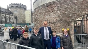 Francis Street pupils meet President Connolly show image
