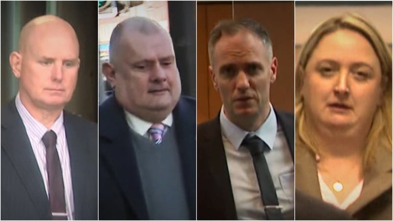 Left to right: Thomas McGlinchey, Eamon O'Neill, Colm Geary and Anne Marie Hassett