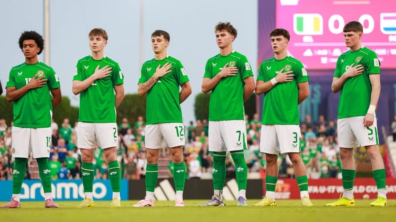 The Republic of Ireland team ahead of the final group game against Paraguay