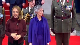 What did President Catherine Connolly wear to her inauguration?