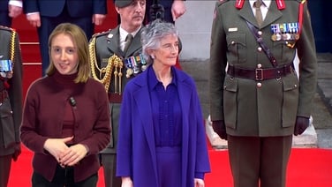 What did President Catherine Connolly wear to her inauguration?