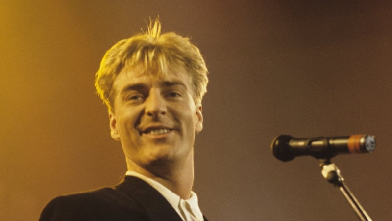 Richard Darbyshire on stage in 1989