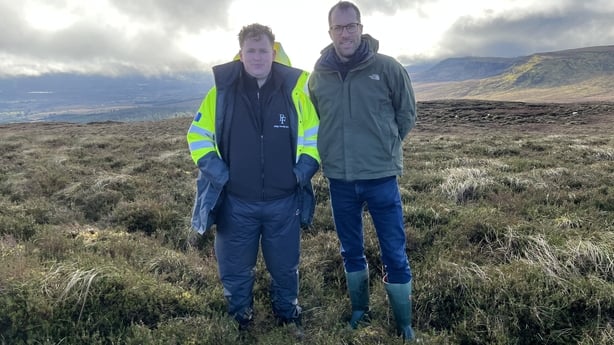 Agronomist and Project Manager John Gallogly and Dr Derek McLaughlin Programme Manager LIFE IP Wild Atlantic Nature NPWS